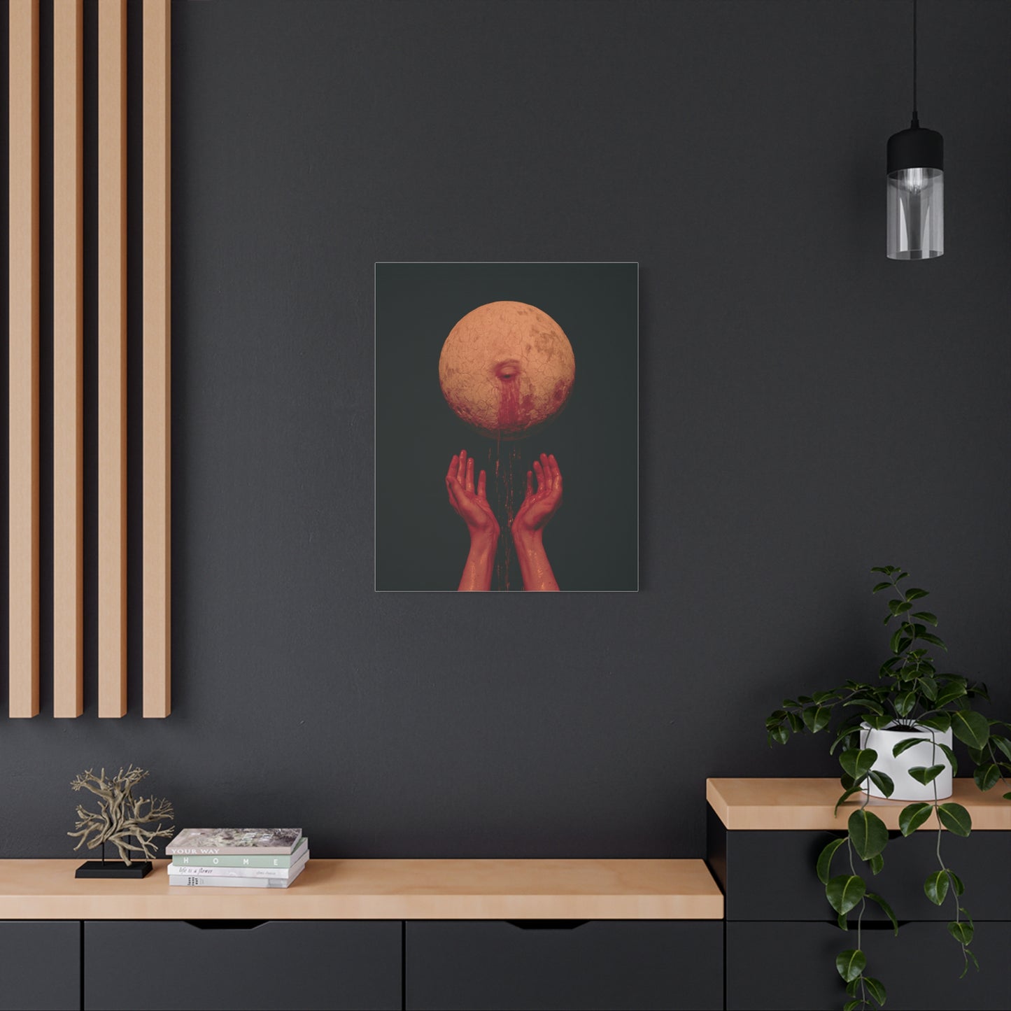 Praying To The Moon - Canva